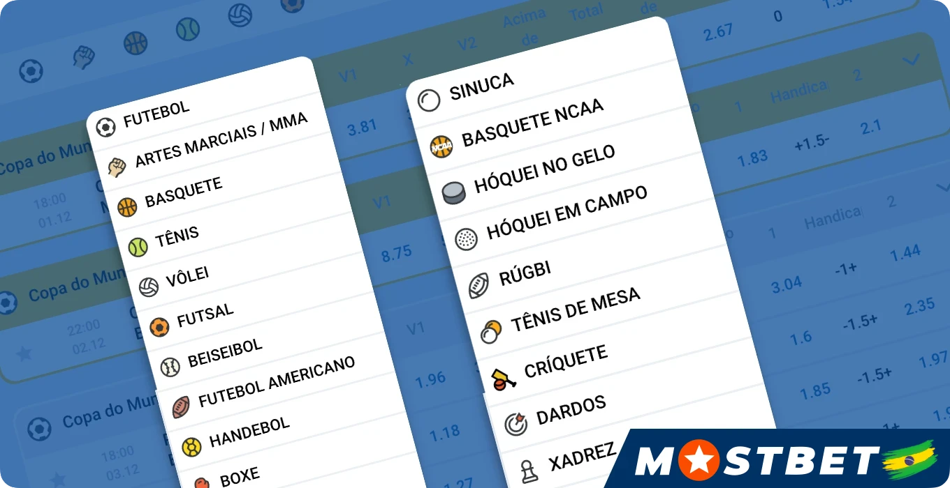 Mostbet v Česku nabízí širokou škálu online sportovních sázek