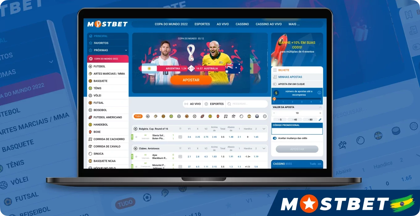 Site oficial da Mostbet para apostas esportivas legais no Brasil